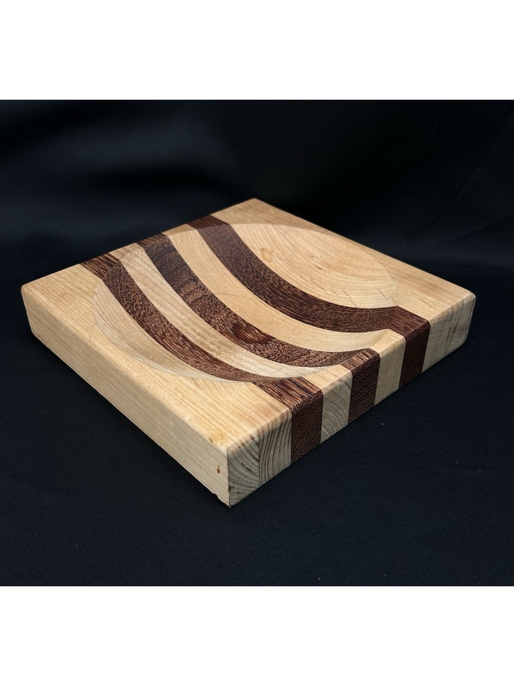 The Ulu Factory Cutting Board Chopping Bowl Alaskan Striped Square